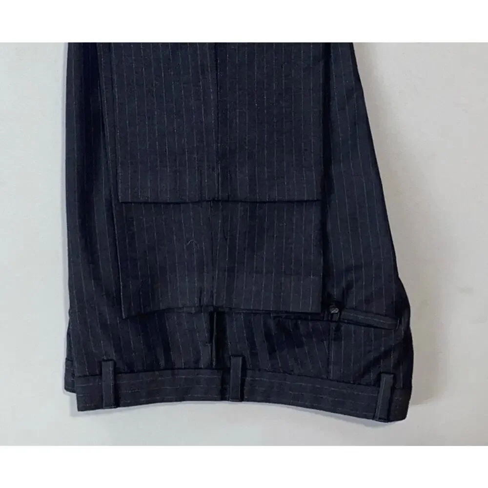 Banana Republic Vintage '02 Y2K Gavin Flat Front Wool Flannel Dress Pants. 35X32